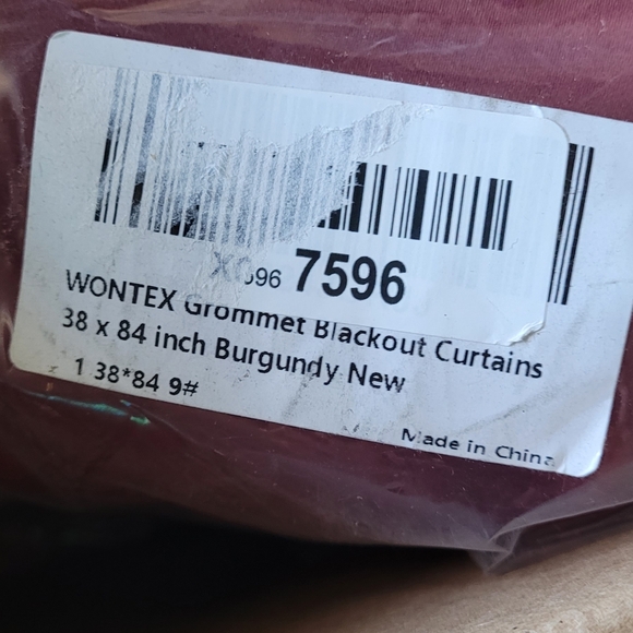 SOLD WONTEX Blackout Grommet Window Curtains - Picture 4 of 4